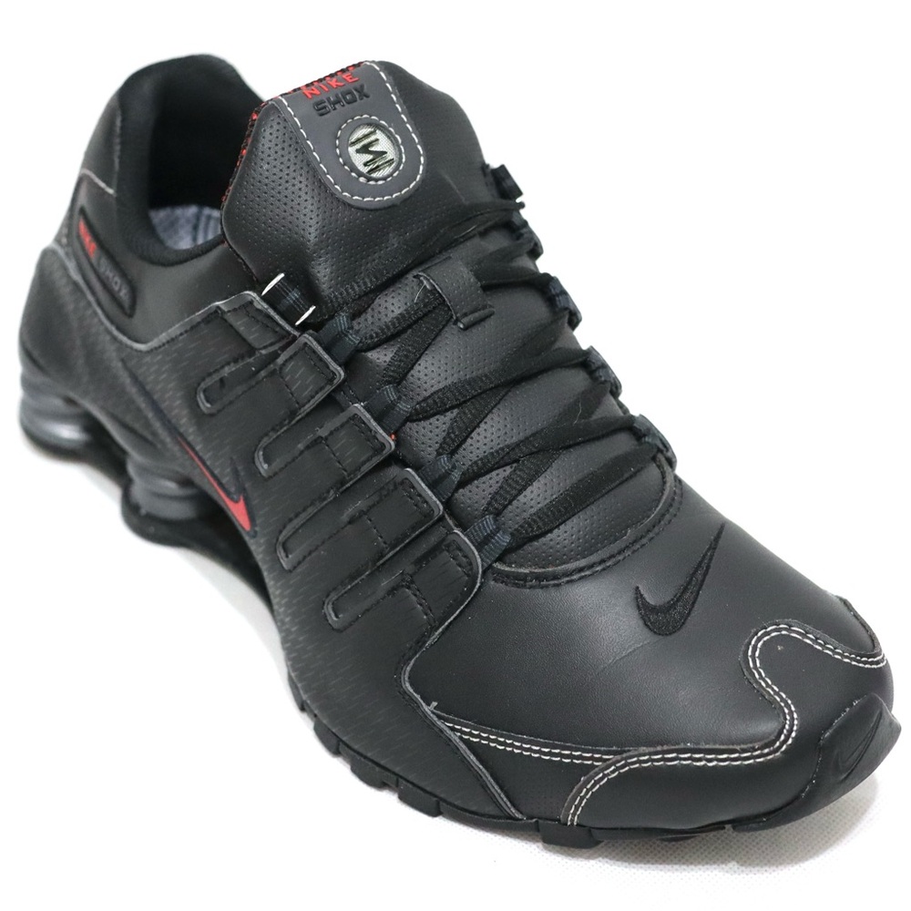 Nike Shox NZ Men’s Athletic‎ Running Shoes Black/Varsity Red US Size 10
